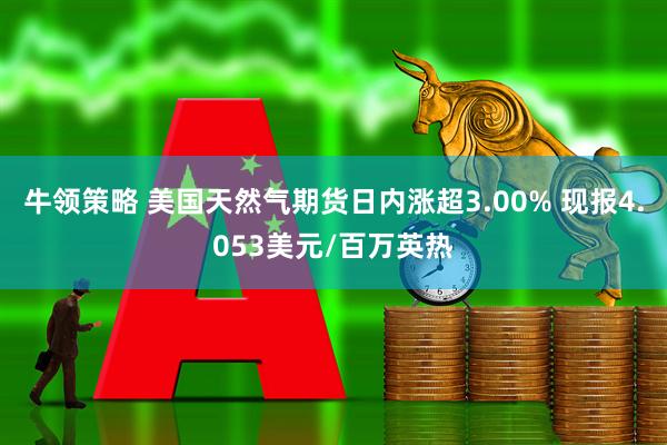 牛领策略 美国天然气期货日内涨超3.00% 现报4.053美元/百万英热